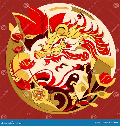 Chinese Zodiac Sign Dragon, Element for Design, Vector Illustration ...