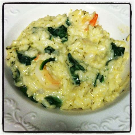 Shrimp, Spinach, and Goat Cheese Risotto | Seafood dinner, Savoury food ...