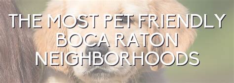 The Most Pet Friendly Boca Raton Neighborhoods | Boca Raton Real Estate