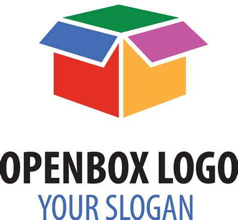 colorful box logo design 35150428 Vector Art at Vecteezy