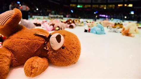 Stuffed animals are flying as Teddy Bear Toss returns across hockey - NBC Sports