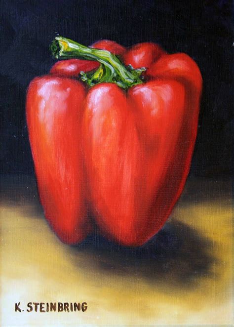 Steinbring Fine Art: ... And, of course, the Red Pepper | Vegetable painting, Fruit painting ...