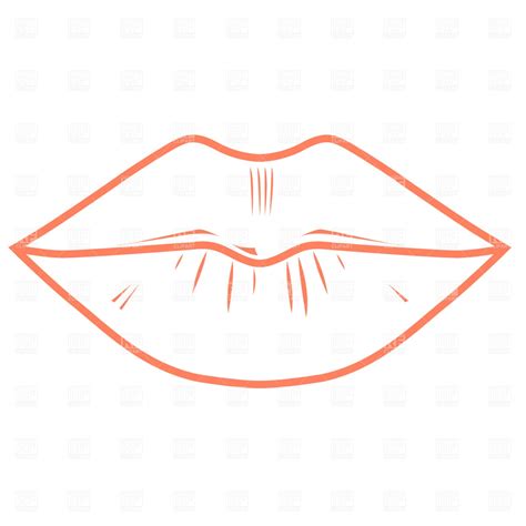 Lips Outline Drawing at PaintingValley.com | Explore collection of Lips Outline Drawing