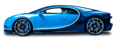 Download Blue Bugatti Chiron Car PNG Image for Free