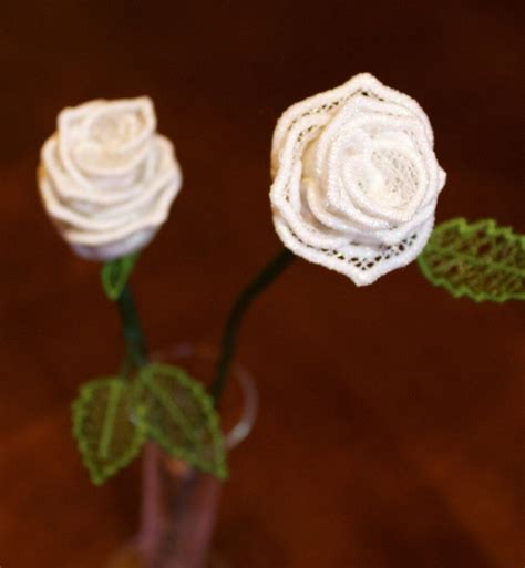 3D Free-standing Lace Rose Design PES, JEF, DST, & VP3 - Etsy