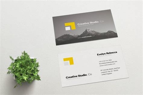 Business Card Template Google Slides