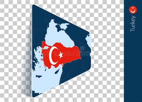 Turkey Map and Flag on Transparent Background Stock Vector - Illustration of ankara, vector ...