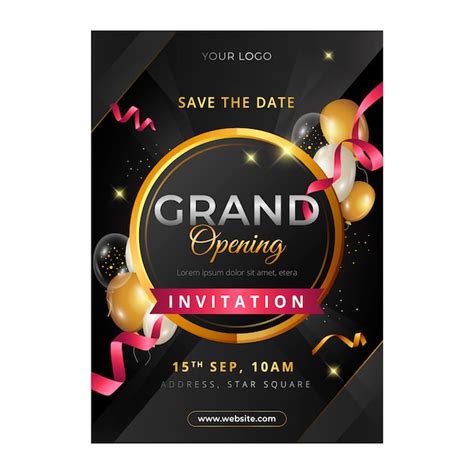 Grand Opening Flyer Template - Free Vectors & PSDs to Download