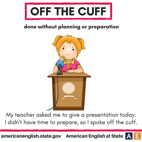 Expression: Off the cuff | English transition words, English teaching resources, English ...