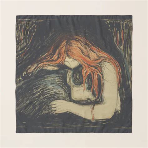 Love and Pain (The Vampire) (by Edvard Munch) Scarf | Zazzle