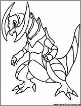 Mega Garchomp Ex Coloring Pages sketch template