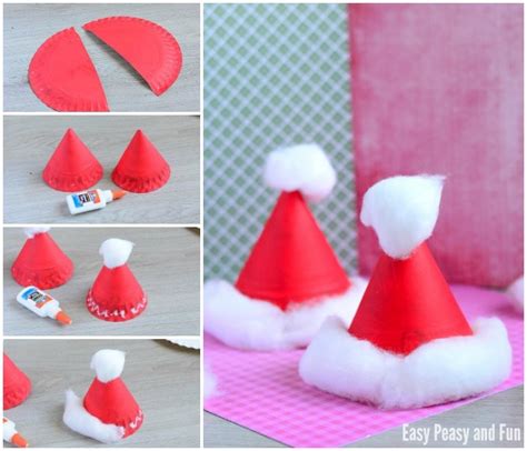 Paper Plate Santa Hats Craft - Christmas Crafts for Kids - Easy Peasy ...