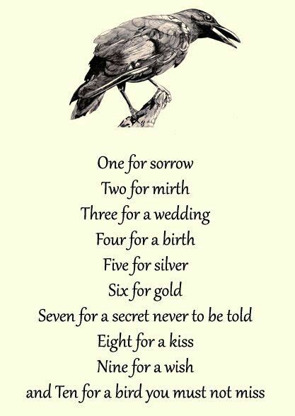 Pin by MIMI'S WORLD on FOLKLORE & FAIRY-TALE | One for sorrow, Poems ...