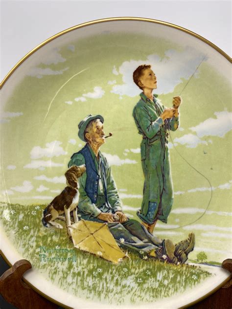 1976 Gorham Norman Rockwell Four Seasons Spring Soaring Spirits Plate ...