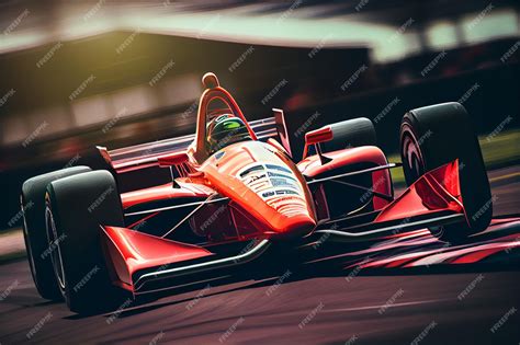 Premium AI Image | A red race car with the number 2 on the front