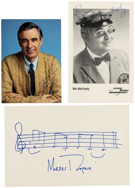 Hake's - MISTER ROGERS NEIGHBORHOOD SIGNED TRIO.