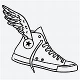 Converse Coloring Pages Printable sketch template
