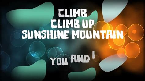 Climb Climb Up Sunshine Mountain ~ Cedarmont kids ~ lyric video - YouTube