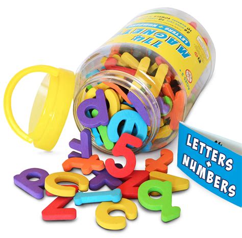 Magnetic Letters Numbers Premium Quality ABC 123 Colorful Foam Alphabet ...