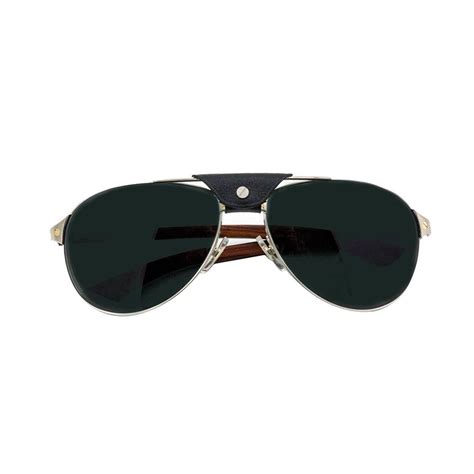 Cartier Santos Dumont Aviator Sunglasses at 1stdibs