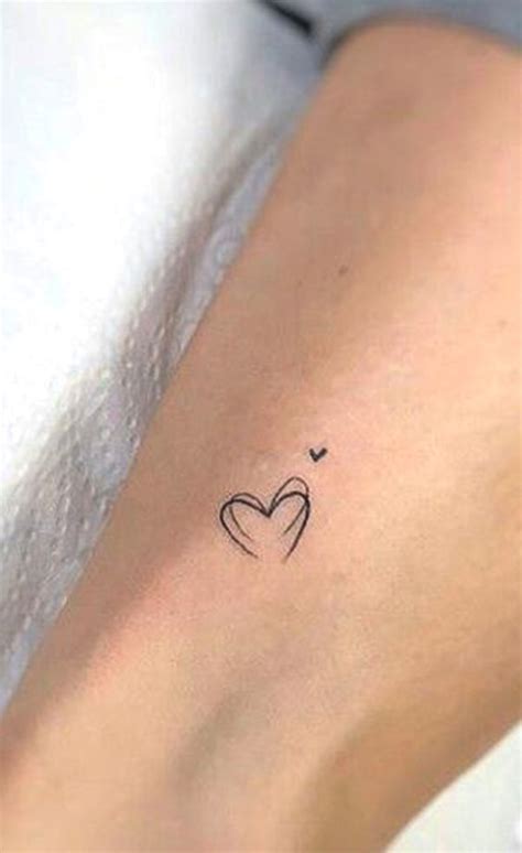 Small Minimalist Heart Tattoo - Wiki Tattoo