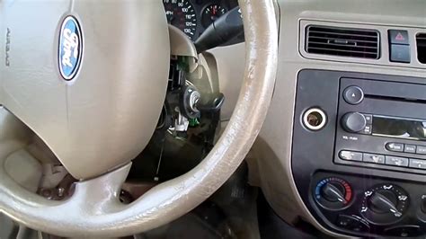 Ford Focus Ignition Lock Cylinder Removal - YouTube