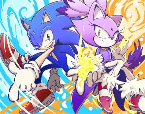 Sonic and Blaze (Sonaze) - sonic&blaze Fan Art (40464106) - Fanpop