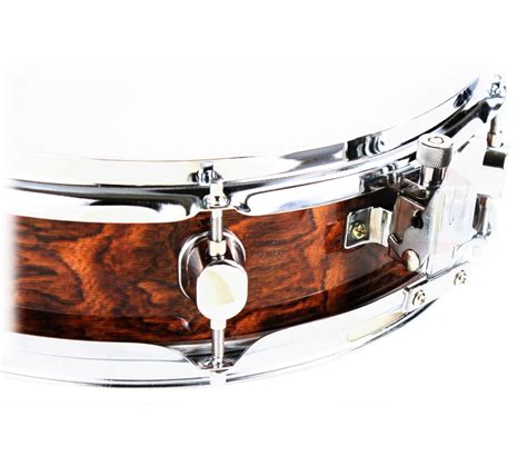 Wood Finish Piccolo Snare Drum Shell 13" x 3.5" Griffin Dark Wood