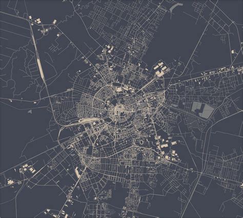 Map of the City of Timisoara, Romania Stock Vector - Illustration of ...