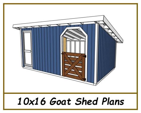 Goat Shed Plans 10x16 PDF Download - Etsy