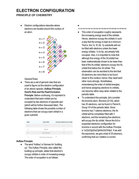 Electron Configuration - General Rules There are a set of general rules ...