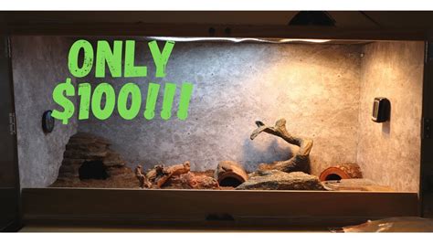 HOW TO BUILD A REPTILE ENCLOSURE FOR ONLY $100!! (4x2x2) - YouTube