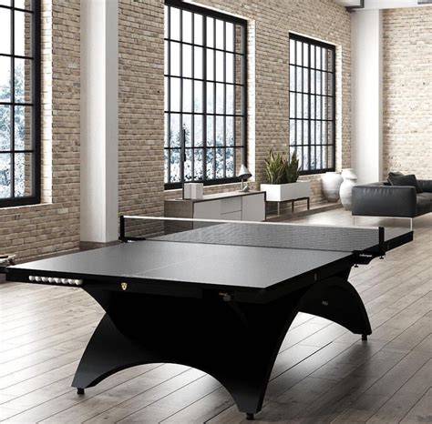 Most luxurious black steel Ping Pong table - Slaylebrity