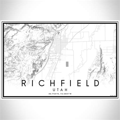 Richfield - Utah Map Print in Classic — JACE Maps