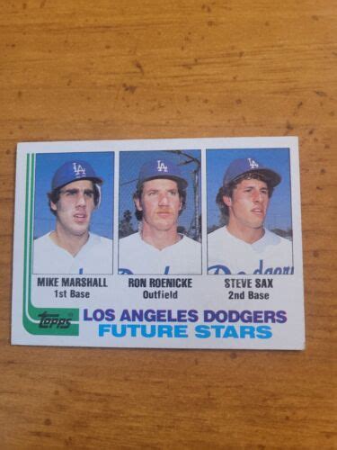 💥Steve Sax💥1982 Topps Future Stars #681💥MLB ROOKIE CARD💥 | eBay