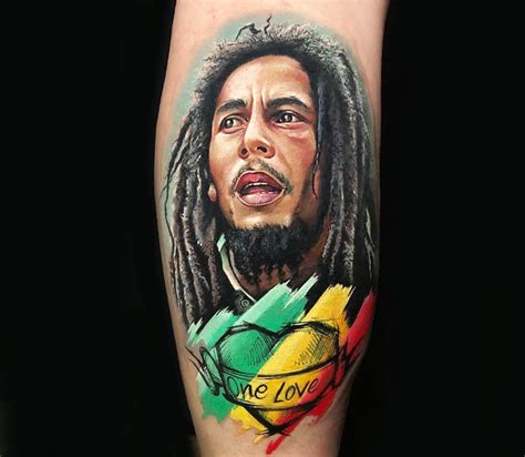 Bob Marley tattoo by Lena Art | Photo 29395