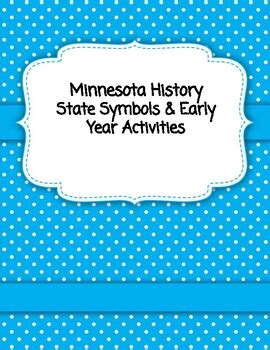 Minnesota (MN) State Symbols and Writing Activity by Light Bulb Learners