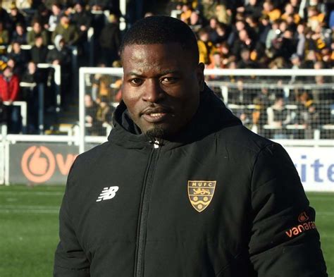 Maidstone United caretaker manager George Elokobi speaks from ...