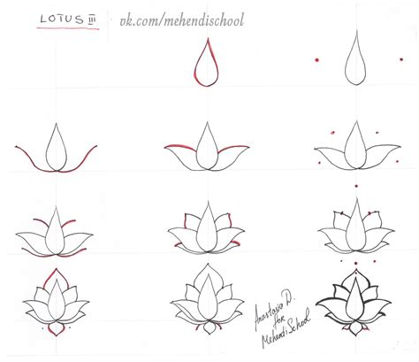 Simple Flower Drawing Designs Step By Step - DRAWQU