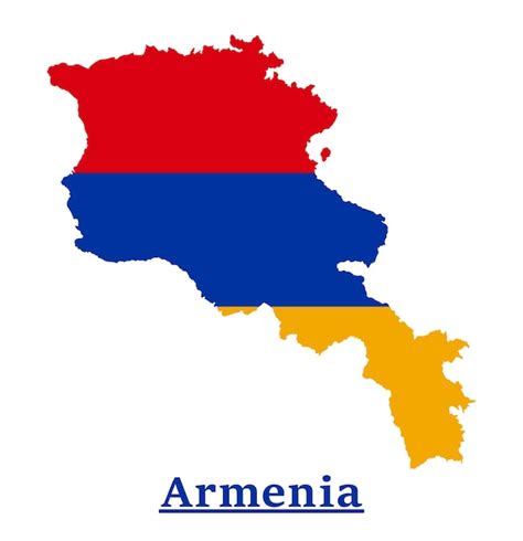 Premium Vector | Armenia national flag map design, illustration of armenia country flag inside ...