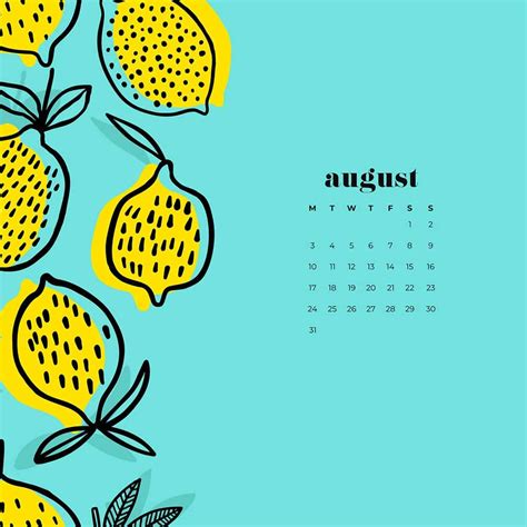 2019 desktop calendar wallpaper august - stupidpilot