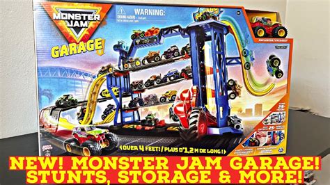 NEW! MONSTER JAM GARAGE | STUNTS, STORAGE & MORE | 2022 | EXCLUSIVE GRAVE DIGGER! - YouTube