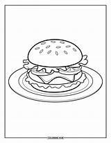 85  Cheeseburger Coloring Pages For Kids & Adults Free Printable PDFs sketch template