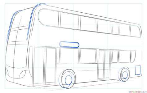 Double Decker Bus Drawing