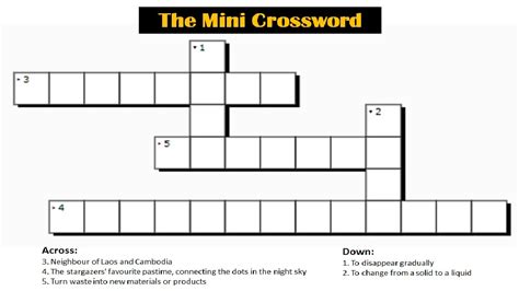 Mini Crossword with Answers: June 7, 2023