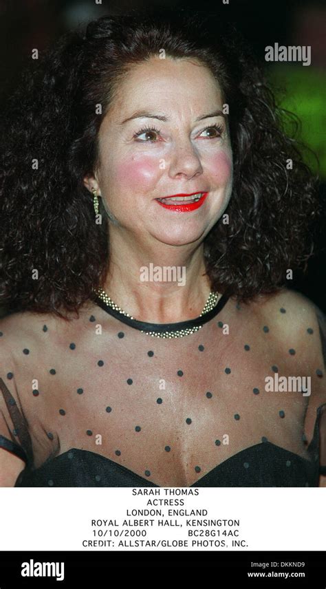 Oct. 10, 2000 - ROYAL ALBERT HALL, KENSINGTON - SARAH THOMAS.ACTRESS Stock Photo: 63743493 - Alamy