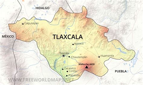 Tlaxcala Map