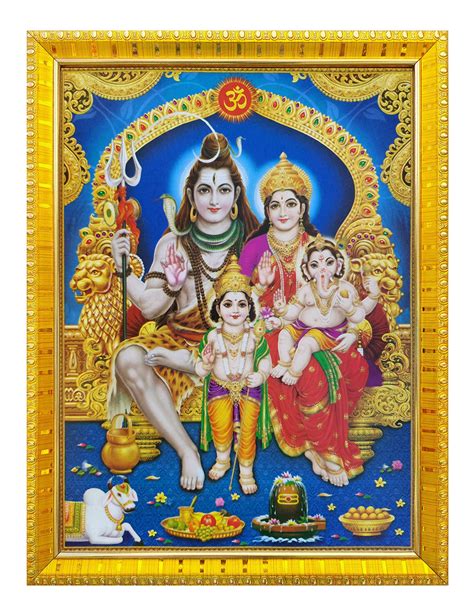 Buy Koshtak Shiva Parvati Ganesh & Kartikeya Ji/Shiv Parivar Religious ...