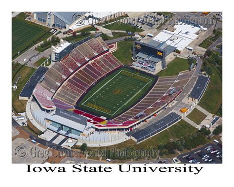 Aerial Photo of Iowa State University Stadium – America from the Sky