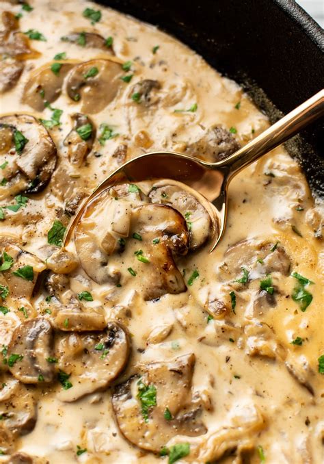 Creamy Mushroom Sauce • Salt & Lavender